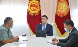 Президент Садыр Жапаров ЖАМК төрагасы Аскат Эгембердиевди кабыл алды