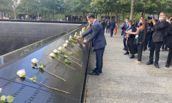 Нью-Йорк шаарындагы терракттардын 20 жылдыгына карата эскерүү иш-чарасына Руслан Казакбаев катышты