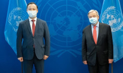 Руслан Казакбаев БУУнун Башкы катчысы Антониу Гуттериш менен жолугушту