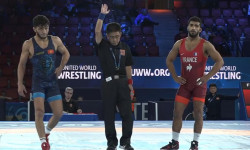 Балбан Алибек Осмонов күрөш боюнча дүйнө чемпионатында коло байге үчүн күрөшөт 