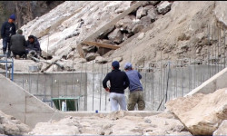 Лейлек районундагы Козу-Баглан дарыясынын жээгине чакан ГЭС курулууда