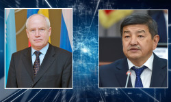 Акылбек Жапаров КМШнын аткаруу комитетинин төрагасы Сергей Лебедев менен жолукту