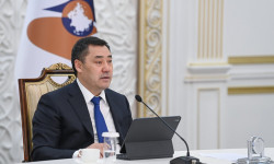 Президент Садыр Жапаровдун ЖЕЭКтин видеоконференция форматындагы жыйынында сүйлөгөн сөзү