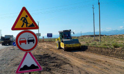 Балыкчы - Барскоон унаа жолун оңдоо жумуштары уланып жатат