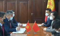 Арзыбек Кожошев Кыргызстандагы КЭР Элчиси Ду Дэвэнь менен жолугушту