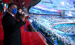 Президент Садыр Жапаров Кытай Эл Республикасынын Пекин шаарында өтүп жаткан XXIV Кышкы Олимпиада оюндарынын ачылыш аземине барды