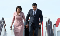 Президент Садыр Жапаров Баку шаарына келди