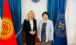 Динара Кемелова ЕККУ ПАнын төрагасынын орун басары, БА боюнча атайын өкүлү Пиа Каума менен жолугушту