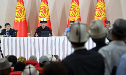 Президент Садыр Жапаров Токтогул районунун тургундары менен жолугушту