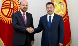 Президент Бүткүл дүйнөлүк этноспорт конфедерациясынын төрагасы Эрдоганды кабыл алды