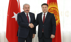 Талант Мамытов Түркиянын Улуу Улуттук Жыйынынын Төрагасы Мустафа Шентоп менен жолугушту