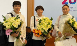 Ислам шериктештиги оюндарында алтын тагынган балбан кыздар Бишкекке келди