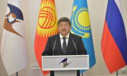 Акылбек Жапаровдун Евразия Өкмөттөр аралык кеңешинин жыйынтыгы боюнча ЖМК үчүн билдирүүсү