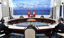 Президент Садыр Жапаров КМШга мүчө мамлекеттердин ички иштер министрлерин кабыл алды  