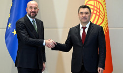 Садыр Жапаров Европа Кеңешинин Президенти Шарль Мишель менен жолугушту