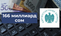  Мамлекеттик салык кызматы 166 миллиард сомго жакын салык жыйнады