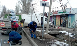 В Бишкеке и Чуйской области устанавливают дорожные знаки, предупреждающие о наличии треног