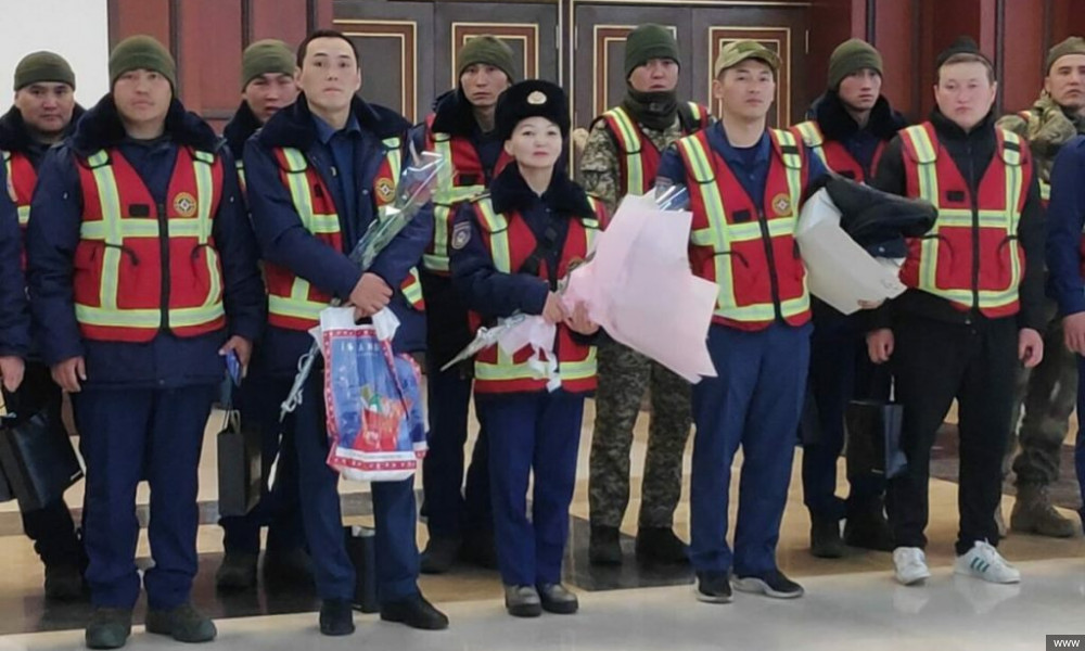 Спасатели МЧС Кыргызстана вернулись на родину