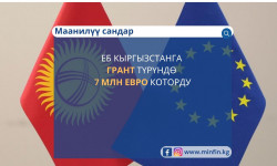 Евробиримдик Кыргызстандын билим берүү тармагына гранттык негизде 7 миллион евро которду