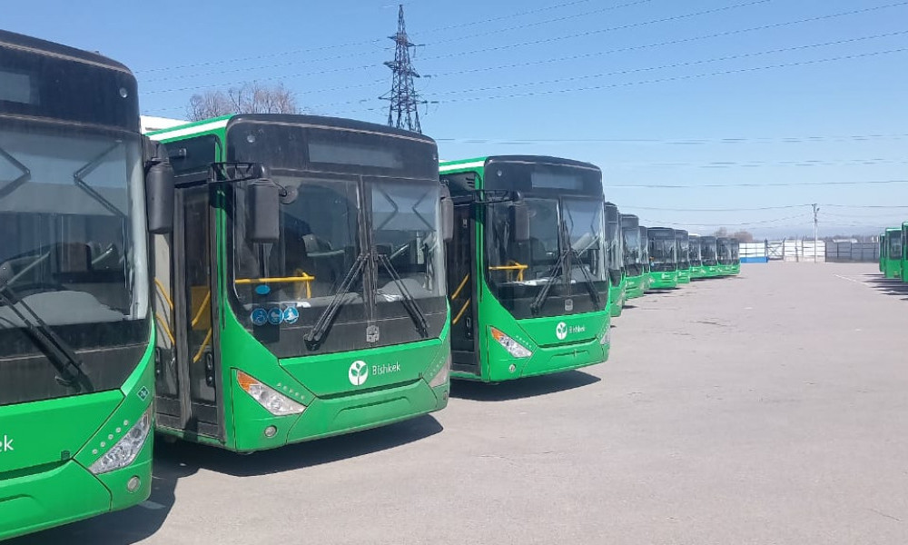Бишкекке дагы 35 жаңы автобус келди