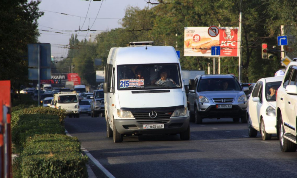 В Бишкеке правительственную трассу освободили от маршруток