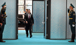 Астана: Церемония приветствия глав государств-членов ШОС
