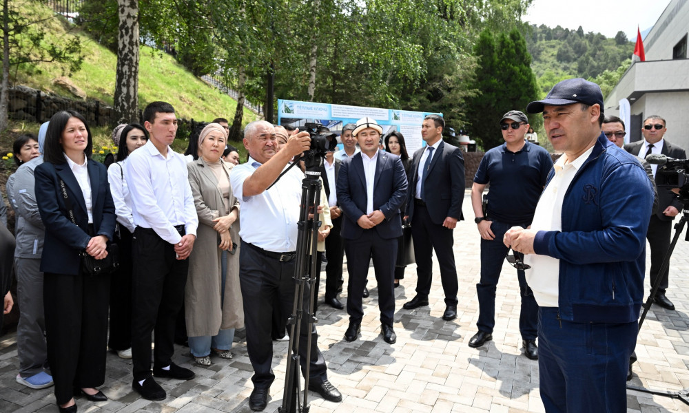 Президент оңдоодон өткөн "Теплые ключи" курортуна барды