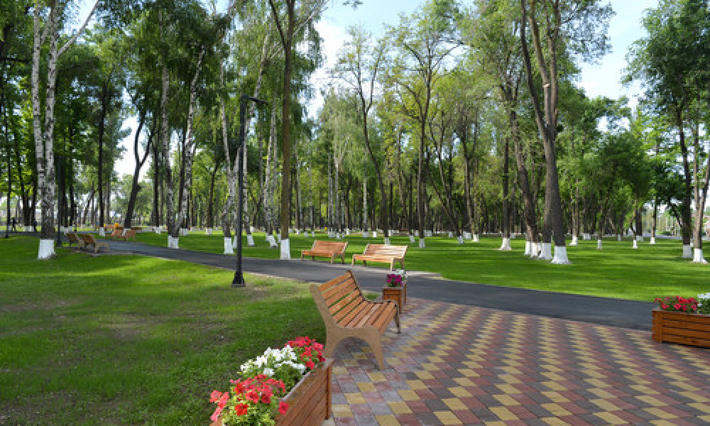 В Бишкеке строят и благоустраивают парки