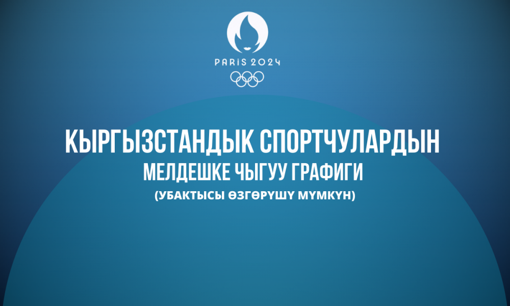 Париж Олимпиадасы: Кыргызстандык спортчулардын мелдешке чыгуу графиги