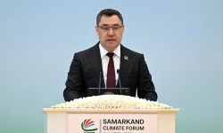 Садыр Жапаров «Борбордук Азия глобалдык климаттык чакырыктар алдында: жалпы өркүндөп-өсүү үчүн биригүү» эл аралык форумуна катышты