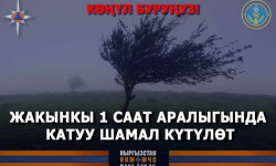 Шашылыш билдирүү: Бүгүн кечинде Бишкек менен Чүйдө катуу шамал жүрүшү мүмкүн