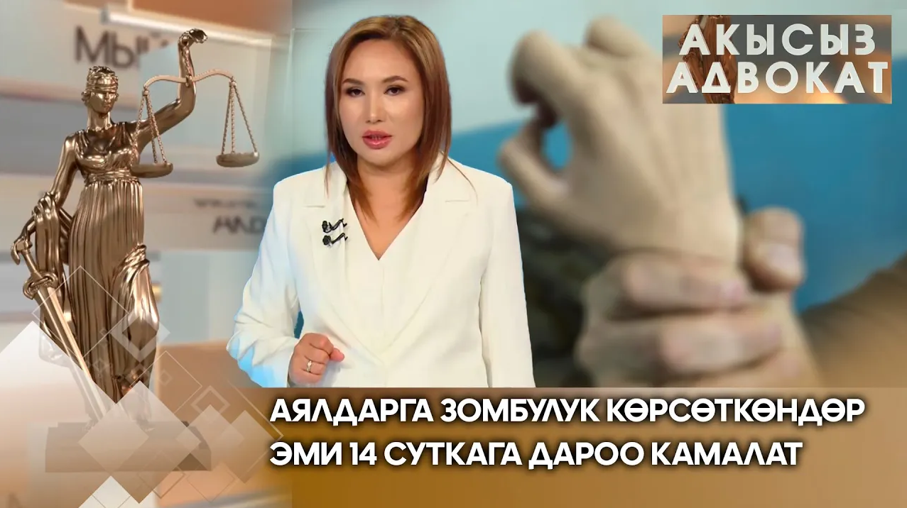 Аялдарга зомбулук көрсөткөндөр эми 14 суткага дароо камалат // АКЫСЫЗ АДВОКАТ