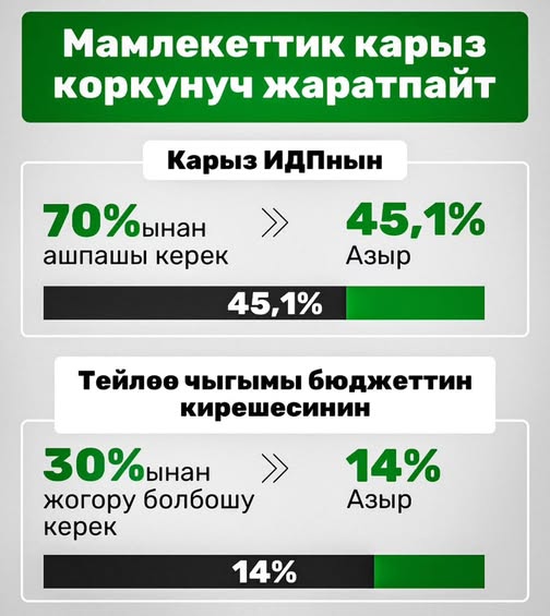 Темир Сариев: Мамлекеттик карыз коркунуч жаратпайт