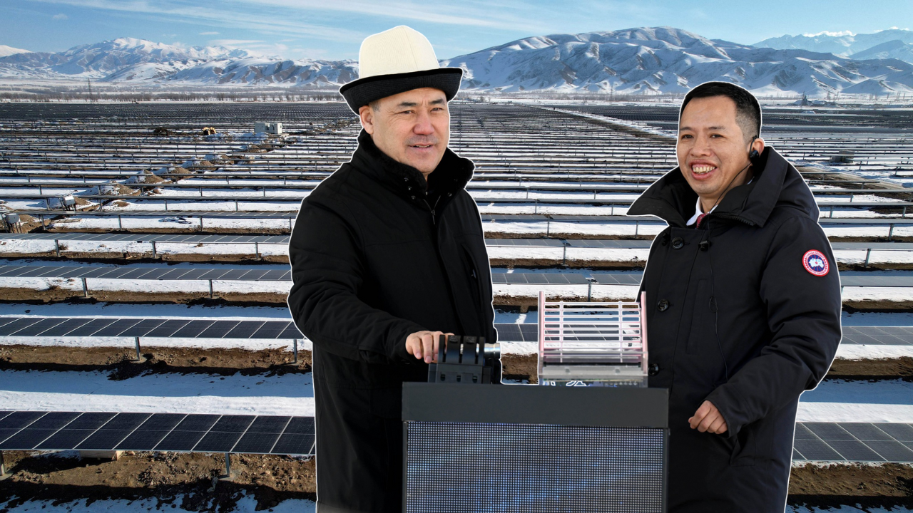 Садыр Жапаров Кеминде кубаттуулугу 100 мегаватт болгон биринчи күн электр станциясын ишке киргизди 