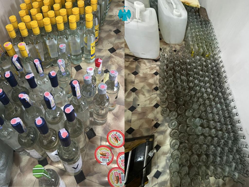 Салык кызматы «Арча-Бешик» конушунда контрафакттык арак чыгаруучу жашыруун цехти аныктады