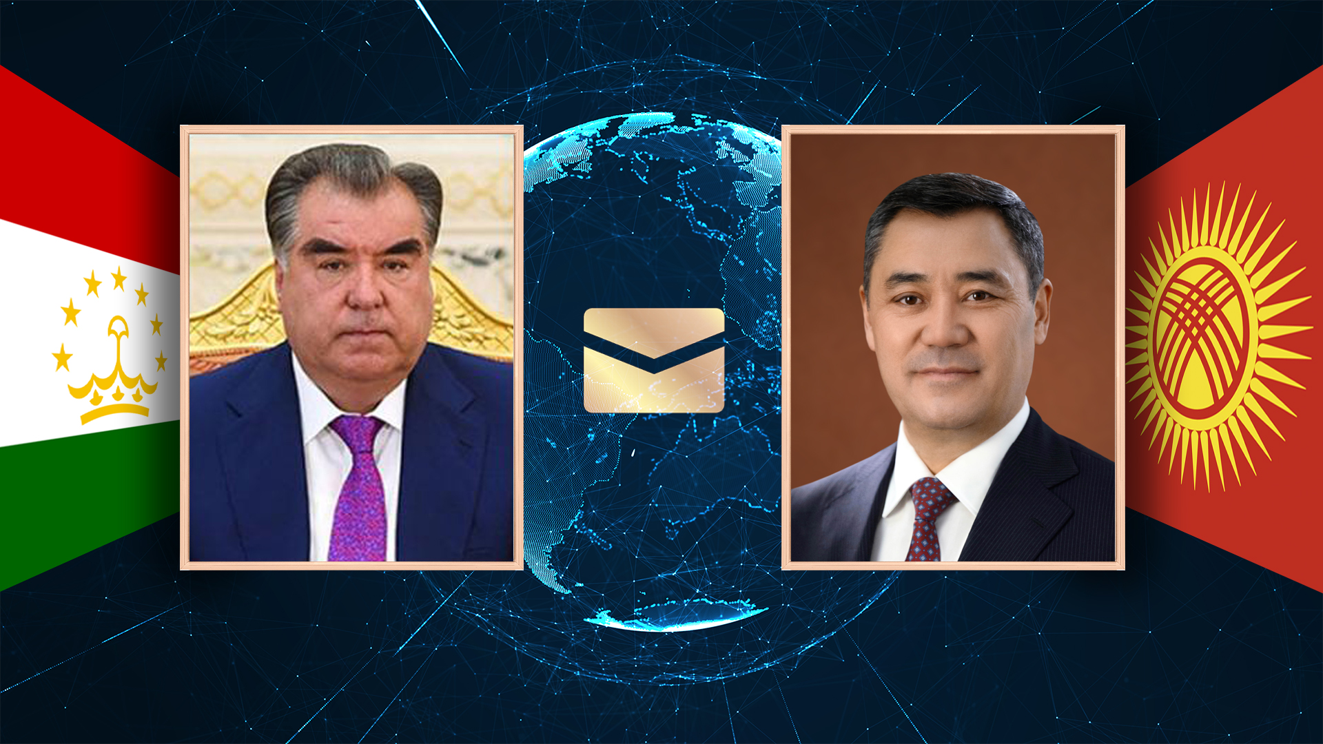 Эмомали Рахмон Садыр Жапаровду жана Кыргызстан элин Жаңы жыл менен куттуктады