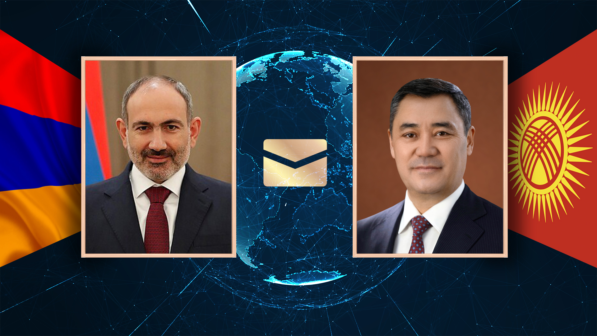 Армениянын Премьер-министри Никол Пашинян Садыр Жапаровду жана Кыргызстан элин Жаңы жыл менен куттуктады