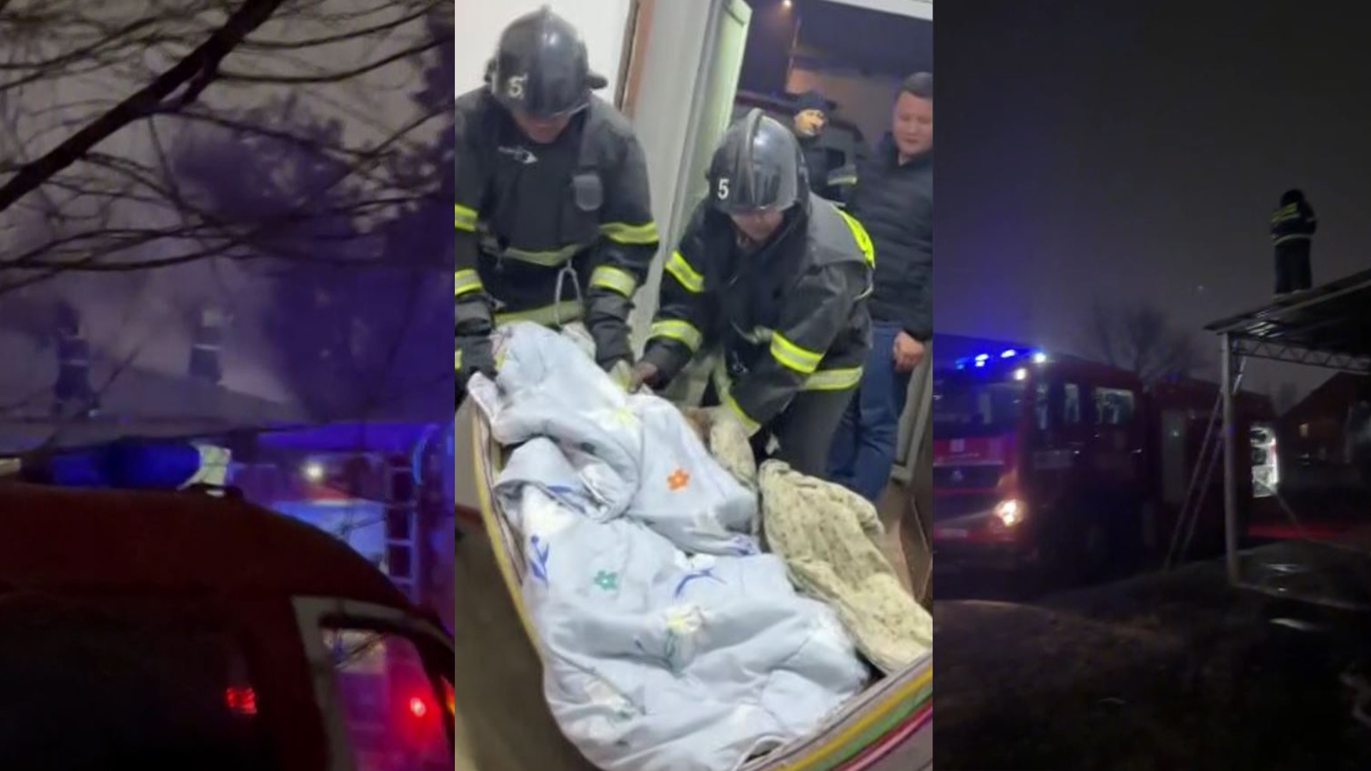 Карылар үйүнөн өрт чыгып, 15 адам эвакуацияланды