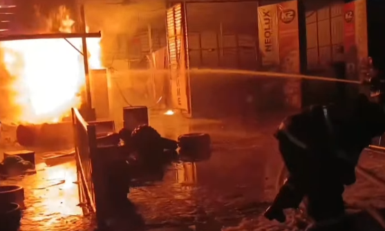 Унаа оңдоочу жайдан чыккан өрт өчүрүлдү