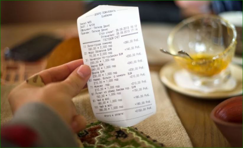 Кафе-ресторандарда эсептешүү учурунда чек берүү милдеттүү