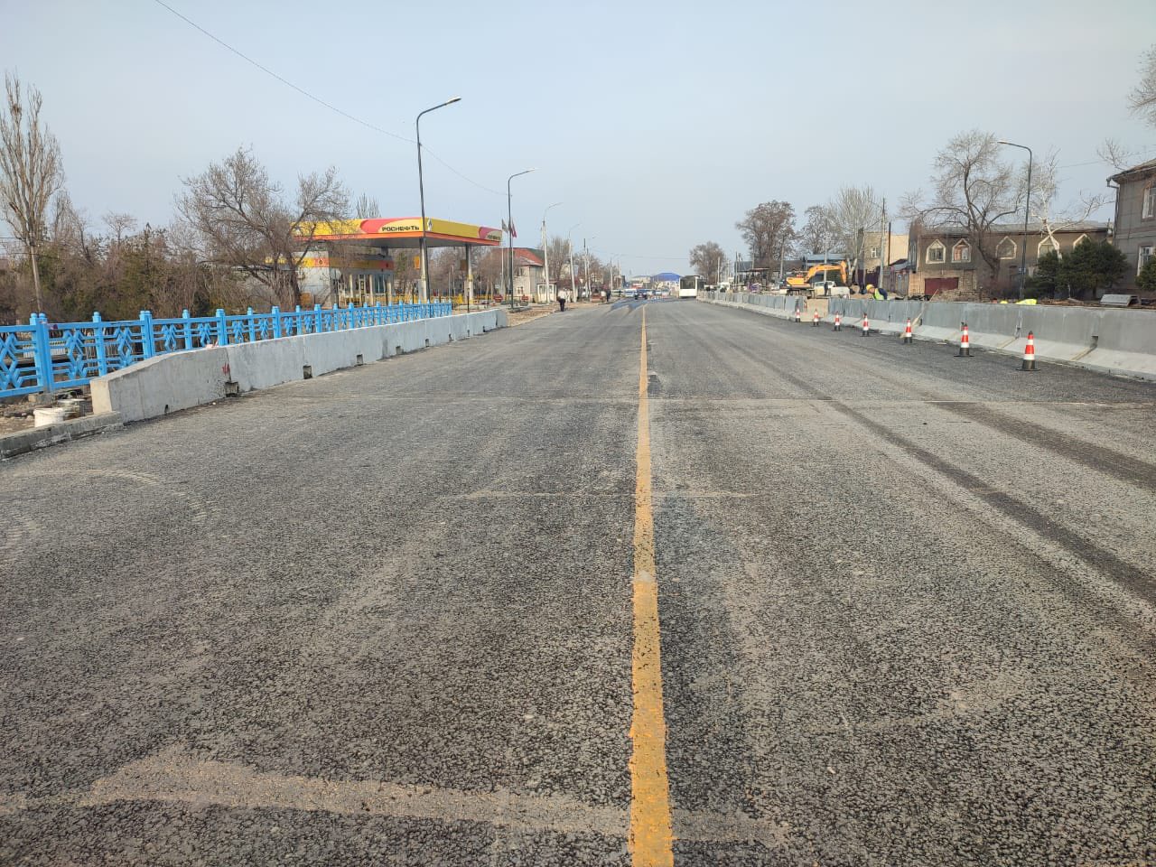 Борбор калаада Жибек жолу проспектисиндеги көпүрөнүн түндүк тарабы ачылды