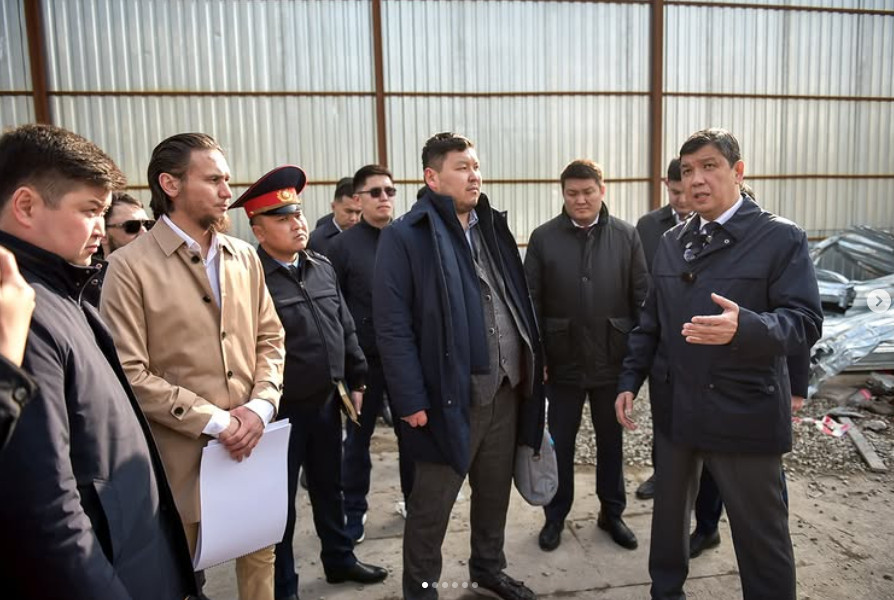 Чүй проспектисиндеги объектилерди демонтаждоо: мэр Айбек Джунушалиевдин текшерүүсү