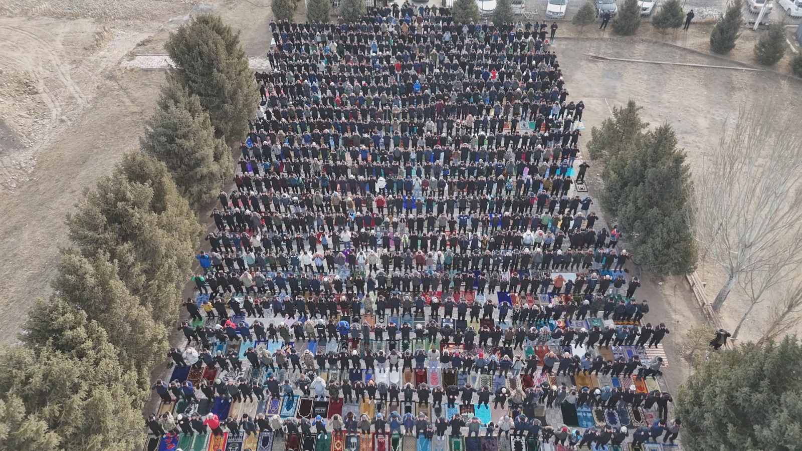 Айт намаз жети мечитте окулду