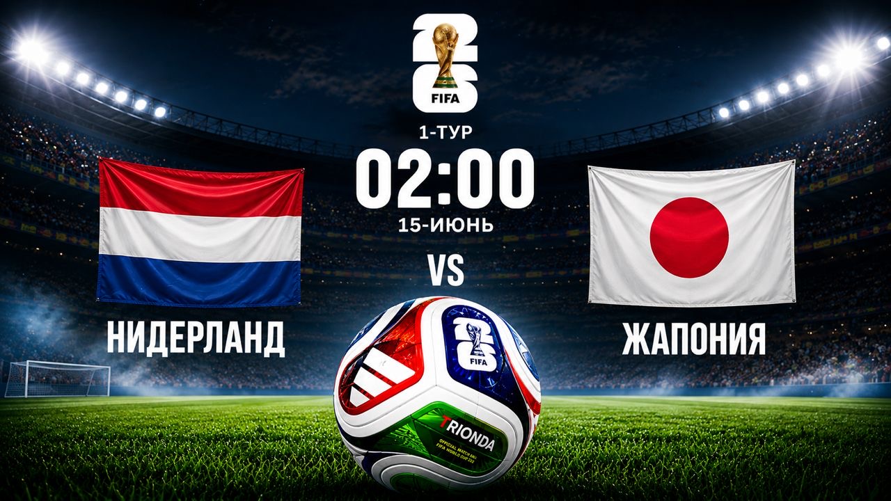 Дүйнө чемпионаты-2026: Нидерланд-Жапония курамалары күч сынашат
