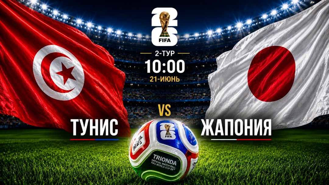 Дүйнө чемпионаты-2026: Тунис менен Жапония беттешет
