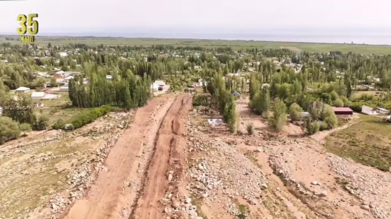 Ысык-Көл: Темир айылында сел өтүүчү канал курулуп жатат