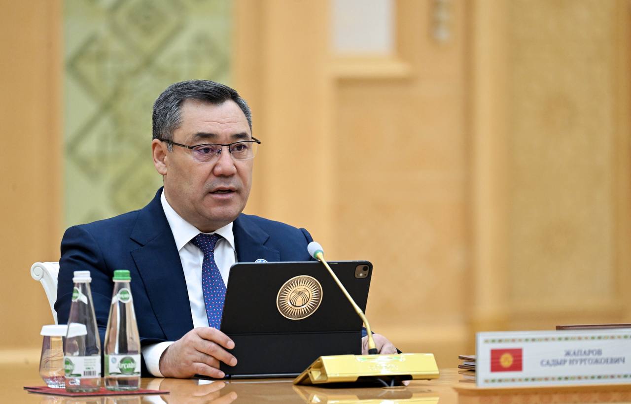 Президент Садыр Жапаров КМШ мамлекет башчыларынын Кеңешинин жыйынында сөз сүйлөдү